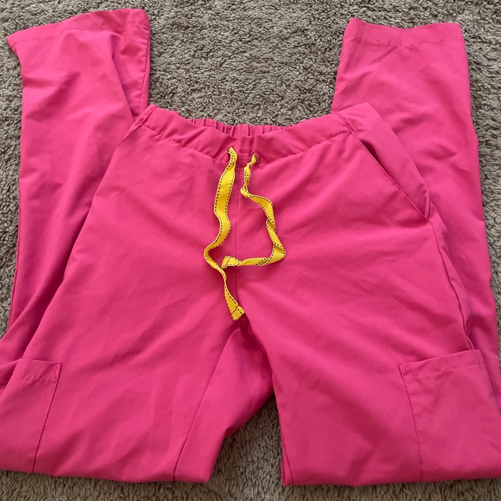 Pink scrub pants